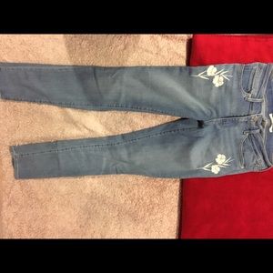 levis flower skinny jeans